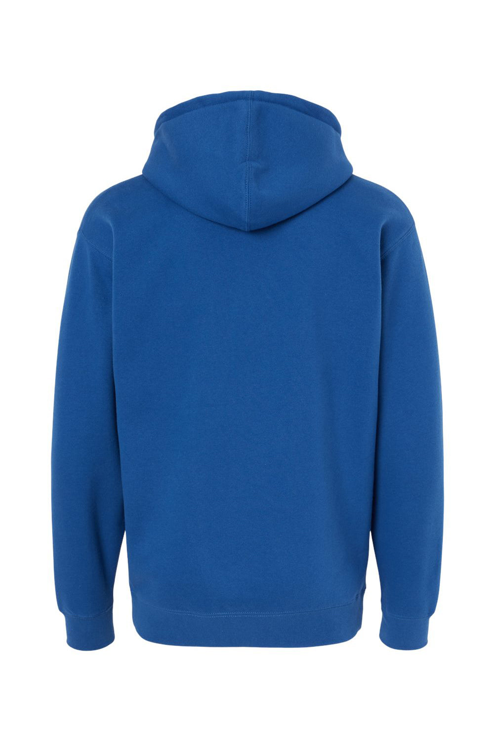 Independent Trading Company IND4000 Mens Hooded Sweatshirt Hoodie w/ Pouch Pocket Royal Blue Flat Back