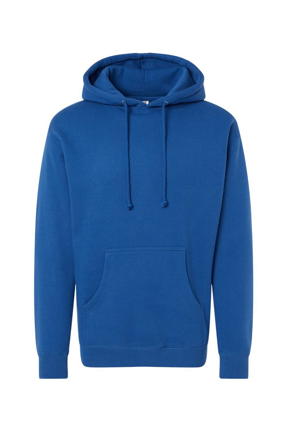 Independent Trading Company IND4000 Mens Hooded Sweatshirt Hoodie w/ Pouch Pocket Royal Blue Flat Front