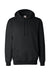 Badger 1254 Mens Hooded Sweatshirt Hoodie w/ Pouch Pocket Black Flat Front