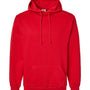 Badger Mens Hooded Sweatshirt Hoodie - Red - NEW