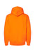 Bayside BA960 Mens USA Made Hooded Sweatshirt Hoodie Bright Orange Flat Back