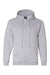 Bayside BA960 Mens USA Made Hooded Sweatshirt Hoodie w/ Pouch Pocket Dark Ash Grey Flat Front