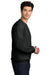 Gildan SF000 Mens Softstyle Crewneck Sweatshirt Heather Black Model Side