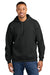 Gildan SF500 Mens Softstyle Hooded Sweatshirt Hoodie w/ Pouch Pocket Heather Black Model Front