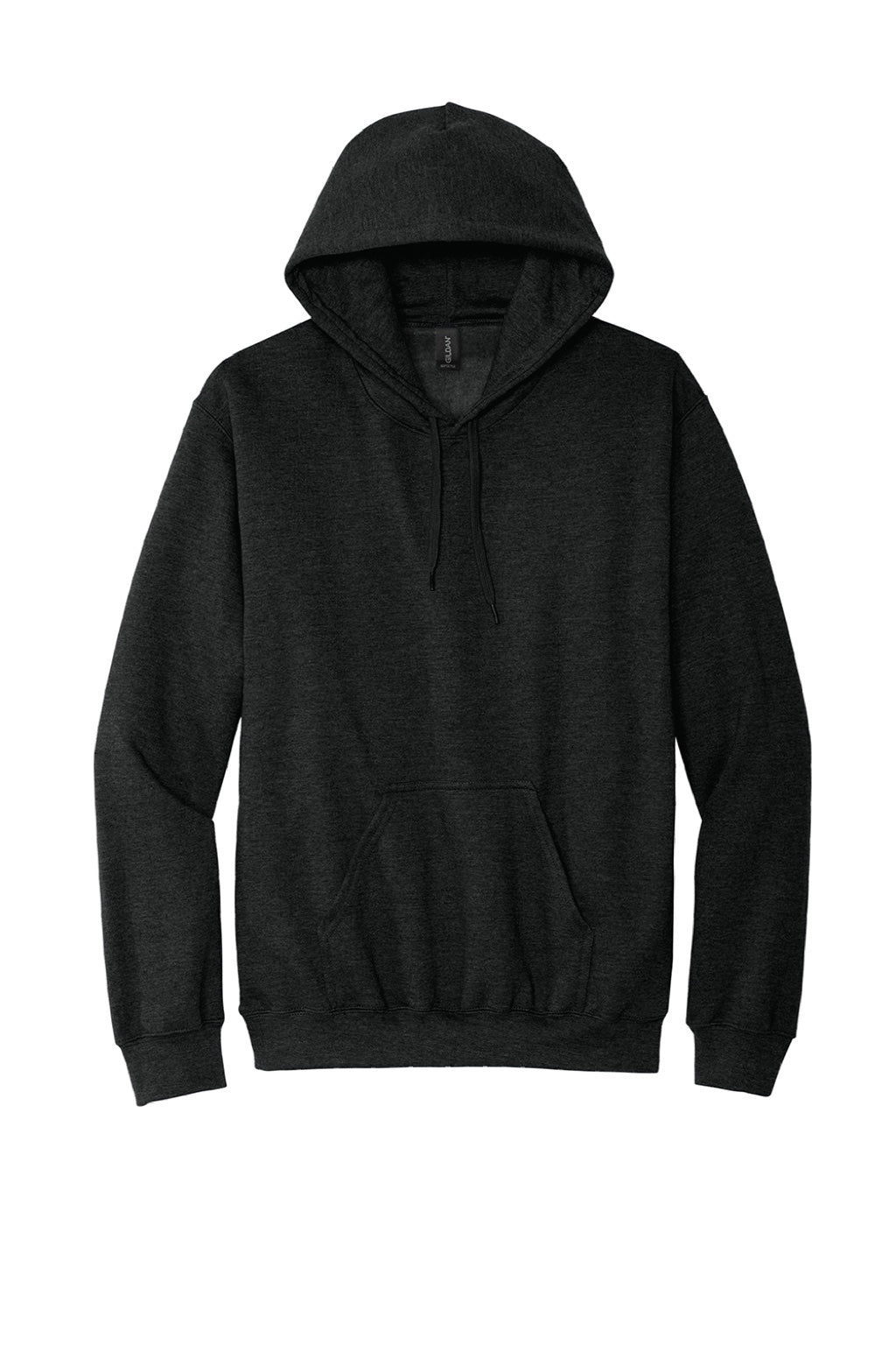 Gildan SF500 Mens Softstyle Hooded Sweatshirt Hoodie w/ Pouch Pocket Heather Black Flat Front