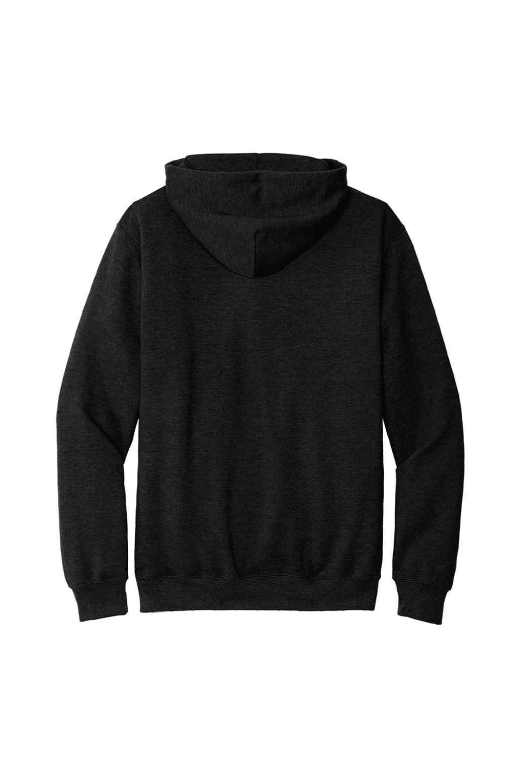 Gildan SF500 Mens Softstyle Hooded Sweatshirt Hoodie w/ Pouch Pocket Heather Black Flat Back