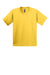 Gildan 2000B Youth Ultra Short Sleeve Crewneck T-Shirt Daisy Yellow Flat Front