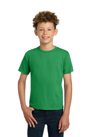 Gildan 2000B Youth Ultra Short Sleeve Crewneck T-Shirt Irish Green Model Front