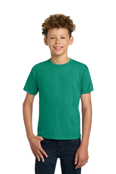 Gildan 2000B Youth Ultra Short Sleeve Crewneck T-Shirt Kelly Green Model Front