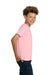 Gildan 2000B Youth Ultra Short Sleeve Crewneck T-Shirt Light Pink Model Side