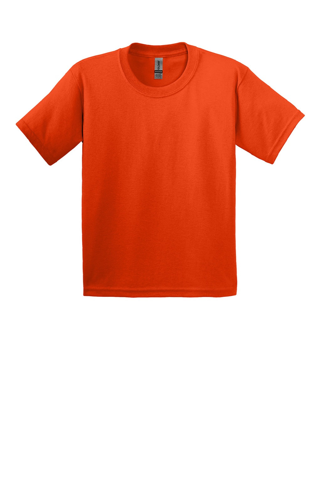 Gildan 2000B Youth Ultra Short Sleeve Crewneck T-Shirt Orange Flat Front