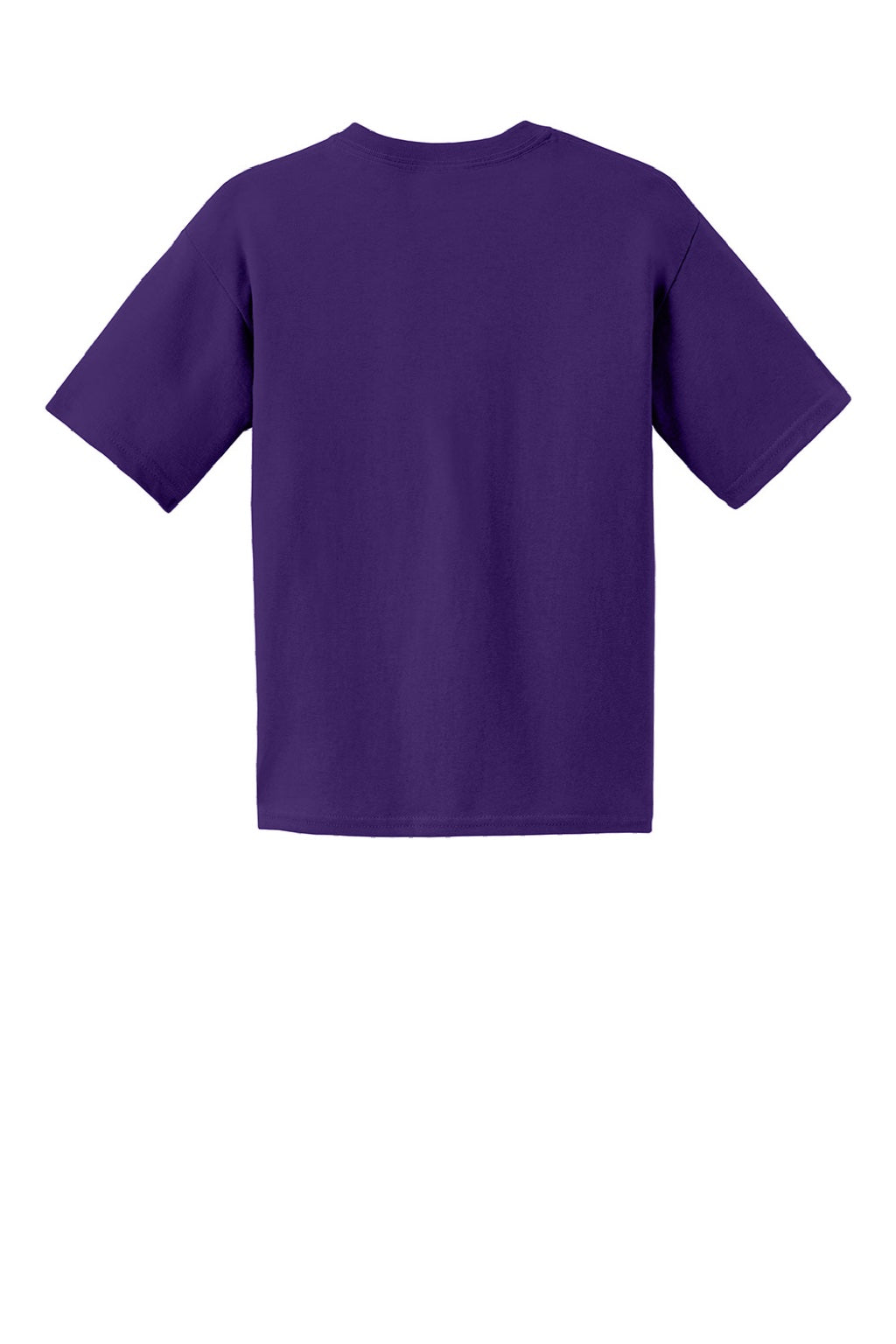Gildan 2000B Youth Ultra Short Sleeve Crewneck T-Shirt Purple Flat Back