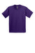 Gildan 2000B Youth Ultra Short Sleeve Crewneck T-Shirt Purple Flat Front