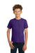 Gildan 2000B Youth Ultra Short Sleeve Crewneck T-Shirt Purple Model Front