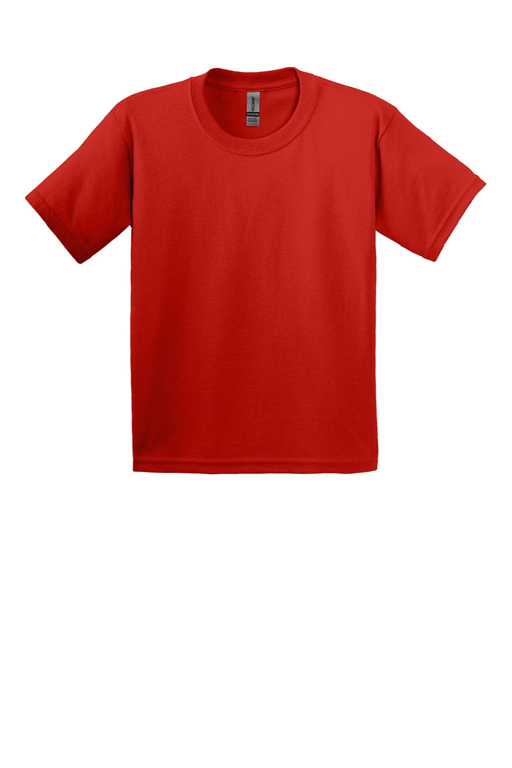 Gildan 2000B Youth Ultra Short Sleeve Crewneck T-Shirt Red Flat Front