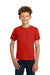 Gildan 2000B Youth Ultra Short Sleeve Crewneck T-Shirt Red Model Front
