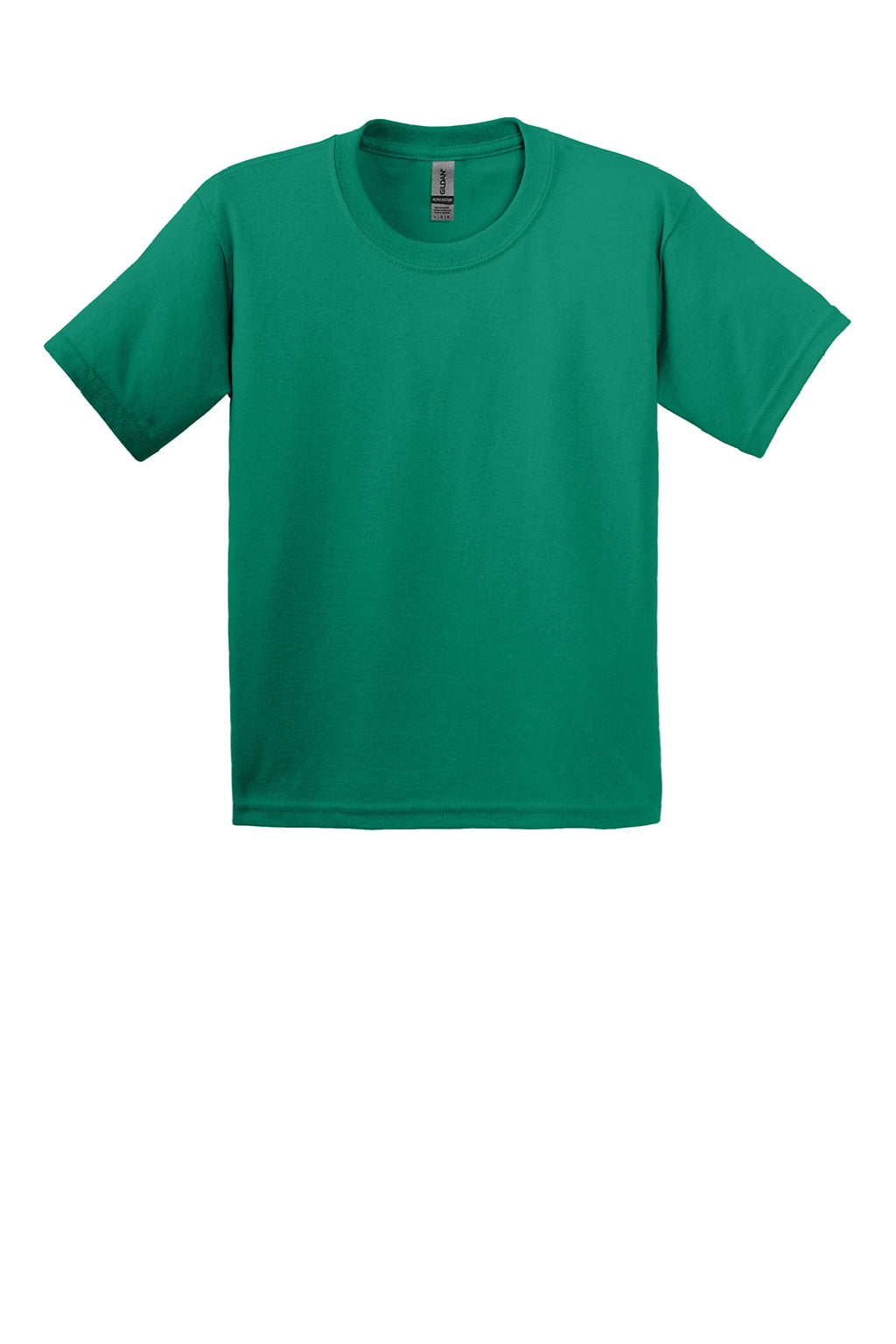 Gildan 2000B Youth Ultra Short Sleeve Crewneck T-Shirt Kelly Green Flat Front