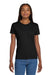 Gildan 2000L Womens Ultra Short Sleeve Crewneck T-Shirt Black Model Front