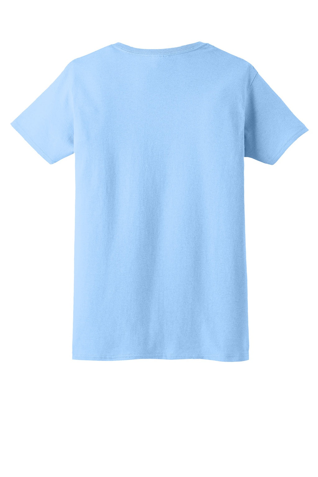 Gildan 2000L Womens Ultra Short Sleeve Crewneck T-Shirt Light Blue Flat Back