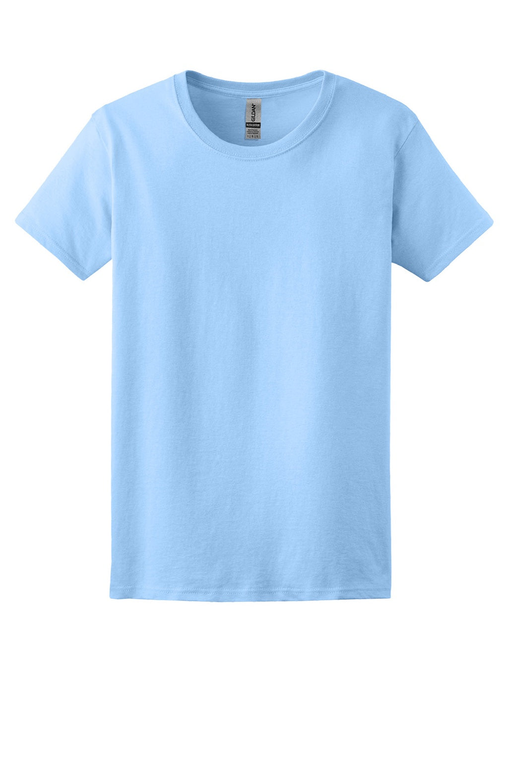 Gildan 2000L Womens Ultra Short Sleeve Crewneck T-Shirt Light Blue Flat Front