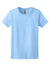 Gildan 2000L Womens Ultra Short Sleeve Crewneck T-Shirt Light Blue Flat Front