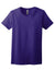 Gildan 2000L Womens Ultra Short Sleeve Crewneck T-Shirt Purple Flat Front