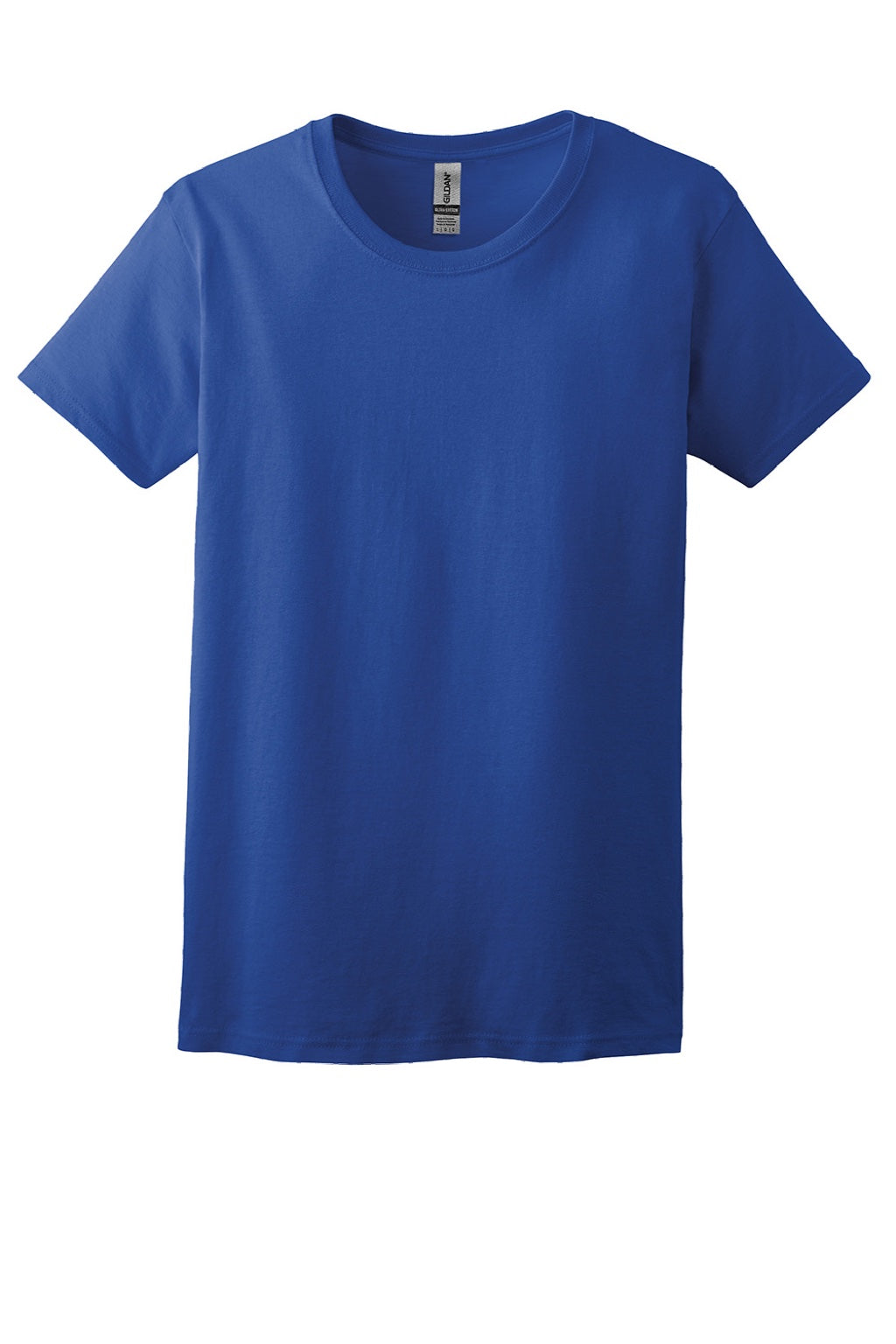 Gildan 2000L Womens Ultra Short Sleeve Crewneck T-Shirt Royal Blue Flat Front