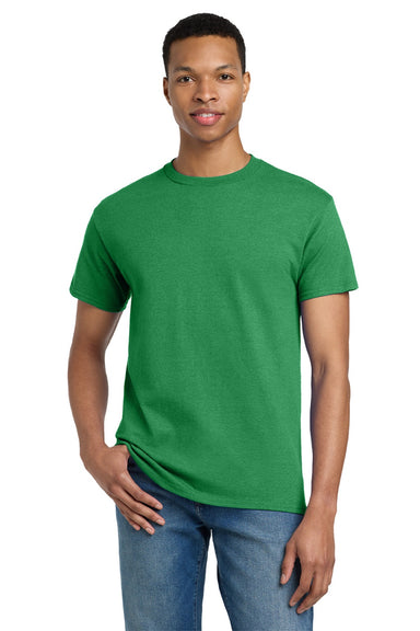 Gildan 2000/2000T Mens Ultra Short Sleeve Crewneck T-Shirt Antique Irish Green Model Front