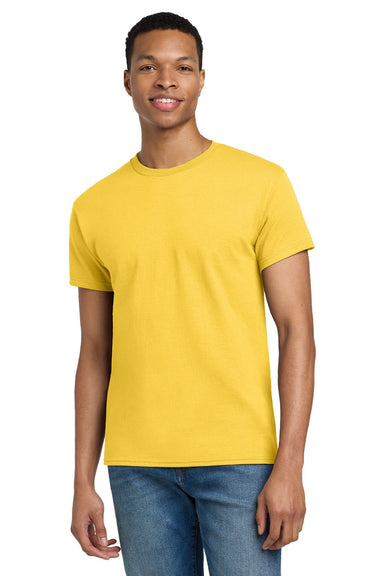 Gildan 2000/2000T Mens Ultra Short Sleeve Crewneck T-Shirt Daisy Yellow Model Front