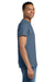 Gildan 2000/2000T Mens Ultra Short Sleeve Crewneck T-Shirt Heather Indigo Blue Model Side