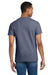 Gildan 2000/2000T Mens Ultra Short Sleeve Crewneck T-Shirt Heather Navy Blue Model Back