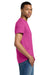 Gildan 2000/2000T Mens Ultra Short Sleeve Crewneck T-Shirt Heliconia Pink Model Side