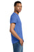Gildan 2000/2000T Mens Ultra Short Sleeve Crewneck T-Shirt Iris Blue Model Side