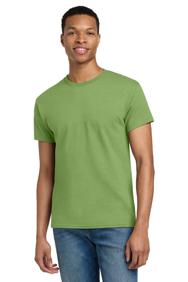 Gildan 2000/2000T Mens Ultra Short Sleeve Crewneck T-Shirt Kiwi Green Model Front