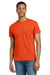 Gildan 2000/2000T Mens Ultra Short Sleeve Crewneck T-Shirt Orange Model Front