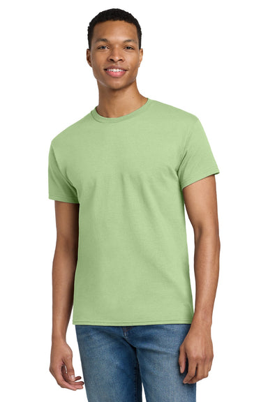 Gildan 2000/2000T Mens Ultra Short Sleeve Crewneck T-Shirt Pistachio Green Model Front