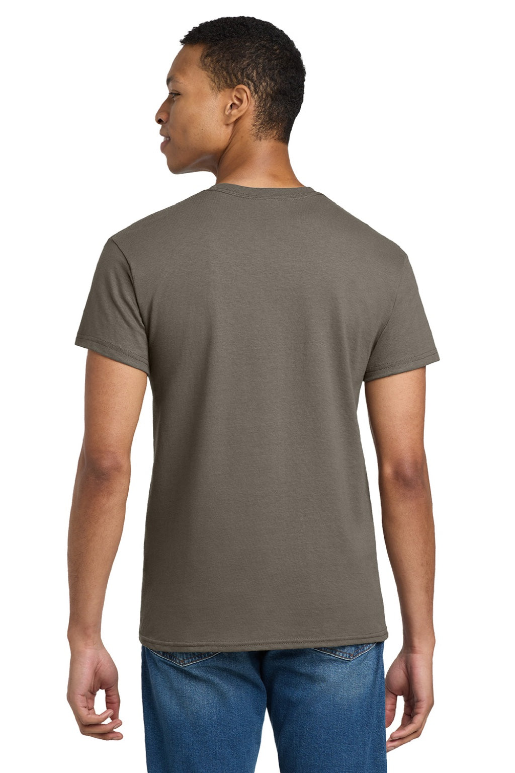 Gildan 2000/2000T Mens Ultra Short Sleeve Crewneck T-Shirt Prairie Dust Model Back