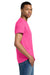 Gildan 2000/2000T Mens Ultra Short Sleeve Crewneck T-Shirt Safety Pink Model Side
