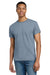 Gildan 2000/2000T Mens Ultra Short Sleeve Crewneck T-Shirt Stone Blue Model Front