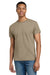 Gildan 2000/2000T Mens Ultra Short Sleeve Crewneck T-Shirt Tan Model Front