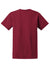Gildan 2000/2000T Mens Ultra Short Sleeve Crewneck T-Shirt Antique Cherry Red Flat Back