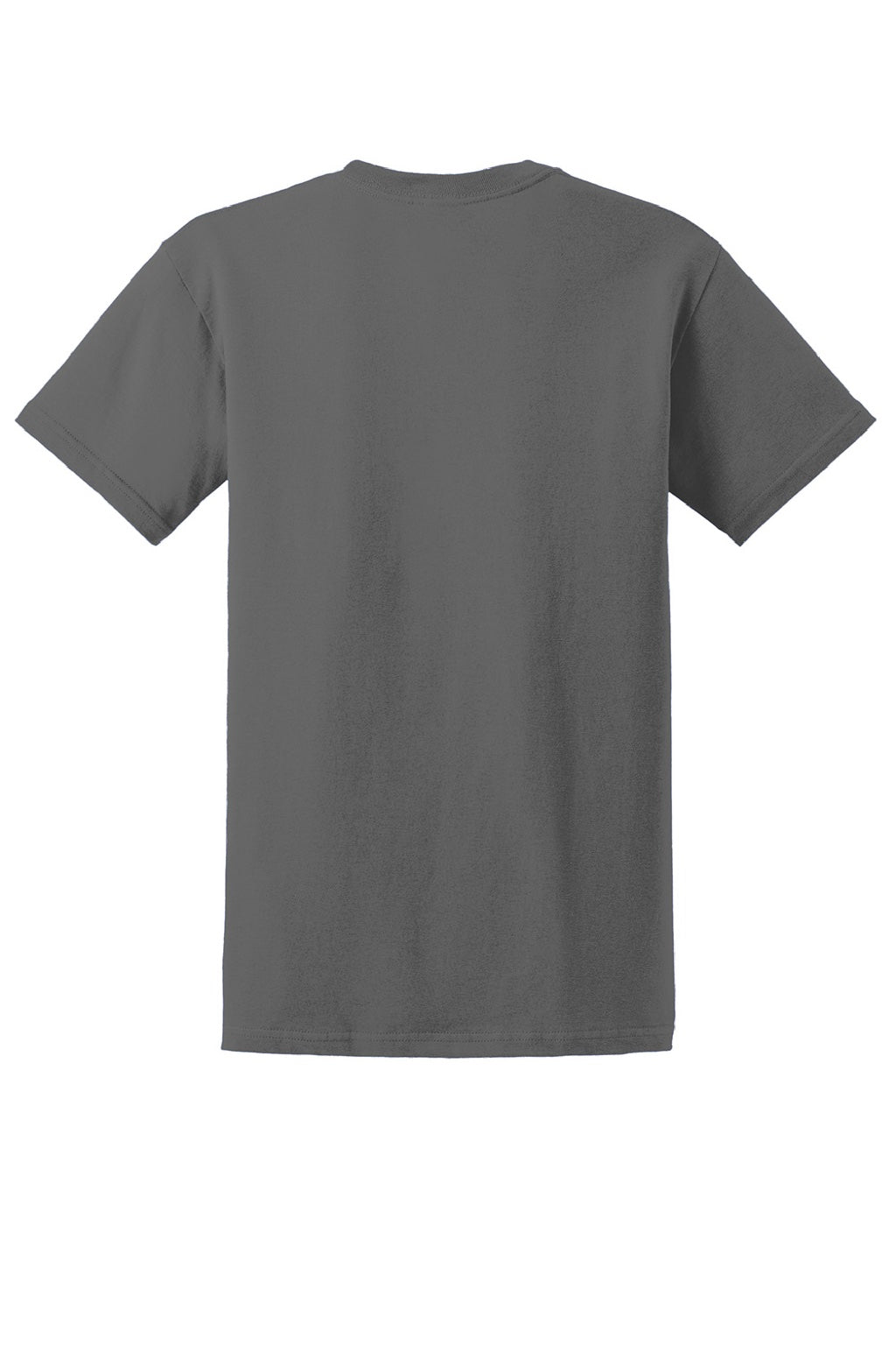 Gildan 2000/2000T Mens Ultra Short Sleeve Crewneck T-Shirt Charcoal Grey Flat Back