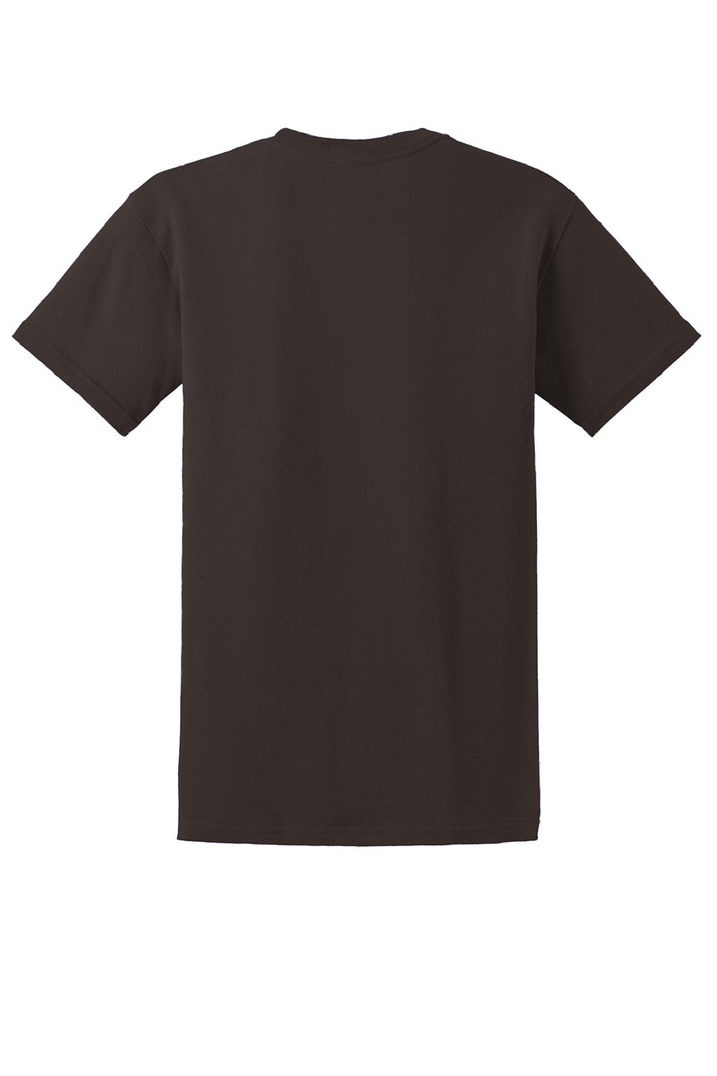 Gildan 2000/2000T Mens Ultra Short Sleeve Crewneck T-Shirt Dark Chocolate Brown Flat Back