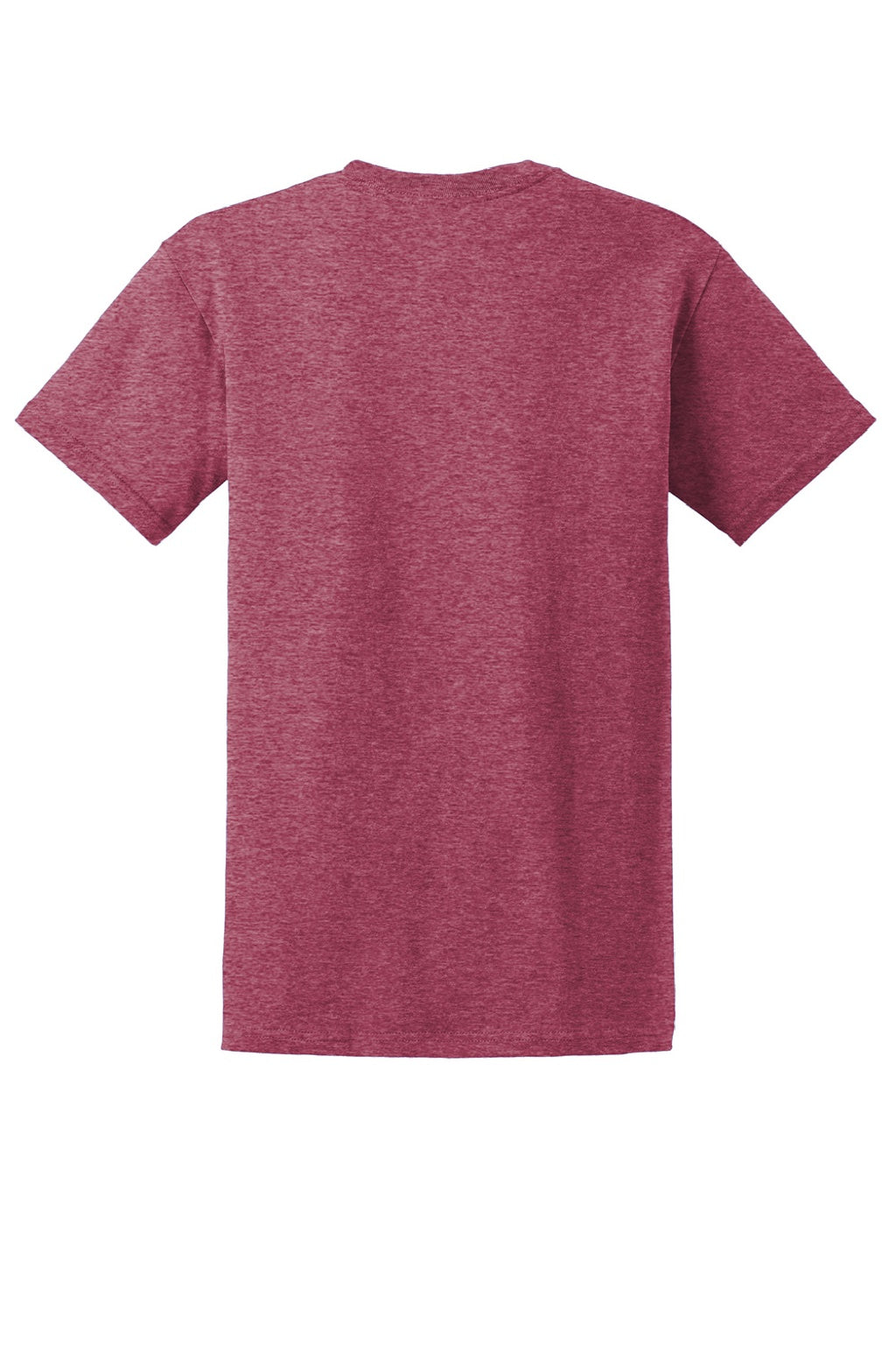 Gildan 2000/2000T Mens Ultra Short Sleeve Crewneck T-Shirt Heather Cardinal Red Flat Back
