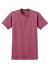 Gildan 2000/2000T Mens Ultra Short Sleeve Crewneck T-Shirt Heather Cardinal Red Flat Front