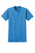 Gildan 2000/2000T Mens Ultra Short Sleeve Crewneck T-Shirt Heather Sapphire Blue Flat Front