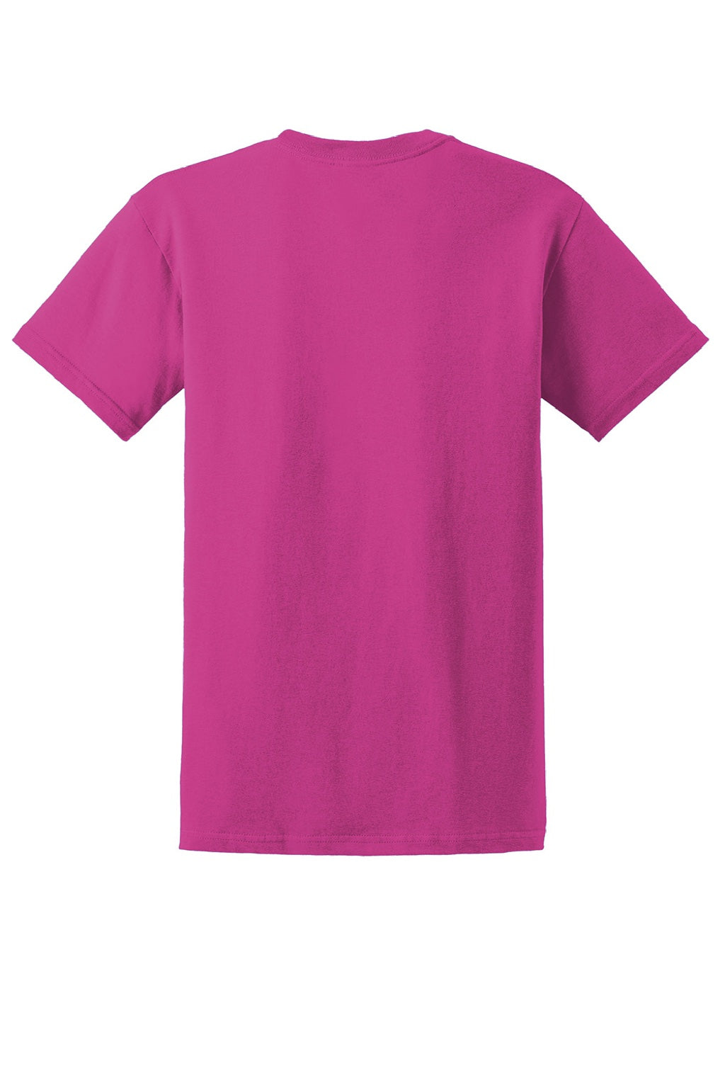 Gildan 2000/2000T Mens Ultra Short Sleeve Crewneck T-Shirt Heliconia Pink Flat Back