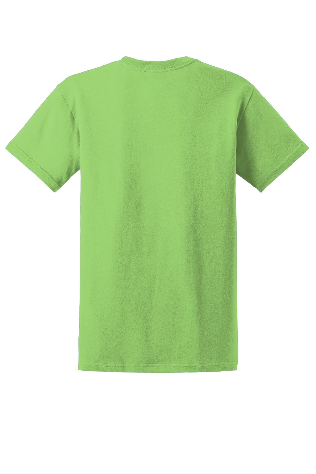 Gildan 2000/2000T Mens Ultra Short Sleeve Crewneck T-Shirt Lime Green Flat Back
