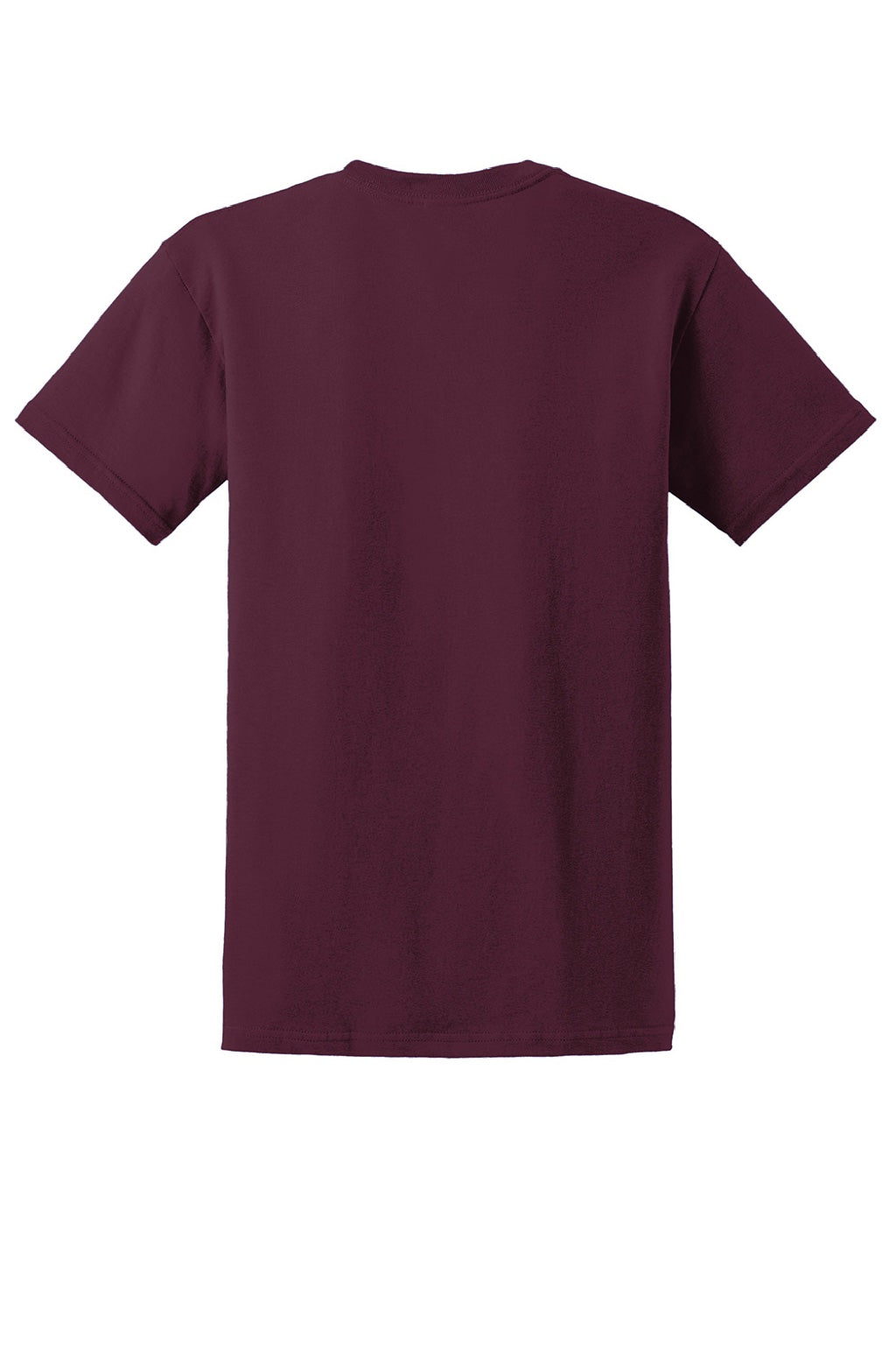 Gildan 2000/2000T Mens Ultra Short Sleeve Crewneck T-Shirt Maroon Flat Back