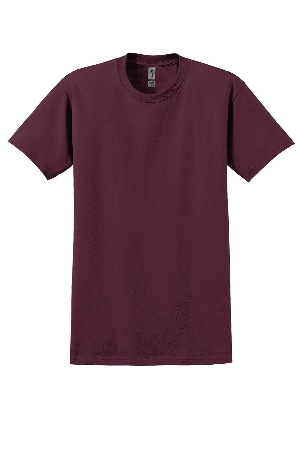 Gildan 2000/2000T Mens Ultra Short Sleeve Crewneck T-Shirt Maroon Flat Front